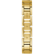 Guess Quartz White Dial Gold Steel Strap Watch For Women - W1152L2