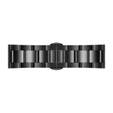 Daniel Wellington Iconic Chronograph Black Dial Black Steel Strap Watch For Men - DW00100642