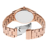 Michael Kors Slim Runway Analog Rose Gold Dial Rose Gold Steel Strap Watch For Women - MK4733