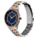 Michael Kors Lauryn Three-Hand Blue Dial Two Tone Steel Strap Watch for Women - MK4738