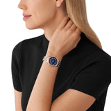 Michael Kors Lauryn Three-Hand Blue Dial Two Tone Steel Strap Watch for Women - MK4738