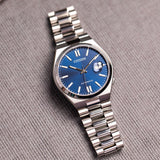 Citizen Tsuyosa Automatic Blue Dial Silver Steel Strap Watch For Men - NJ0150-81L