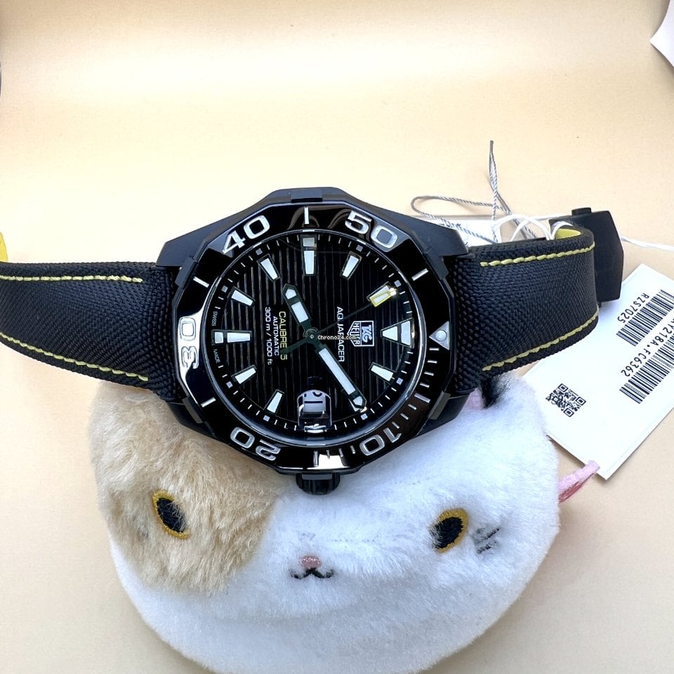 TAG Heuer Aquaracer WAY211A.FC6362 - Orologio Uomo Automatico, Cassa 41mm, Quadrante Nero