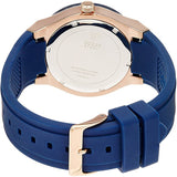 Guess Jet Setter Analog Quartz Blue Dial Blue Rubber Strap Watch For Women - W0571L1