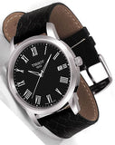 Tissot Classic Dream Black Dial Black Leather Strap Watch for Men - T033.410.16.053.01