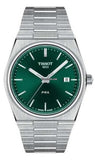 Tissot PRX Green Dial Silver Steel Strap Watch for Men - T137.410.33.091.00