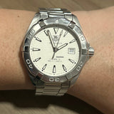 Tag Heuer Aquaracer White Dial Watch for Men - WAY2111.BA0928