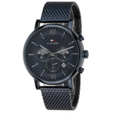 Tommy Hilfiger Evan Blue Dial Blue Mesh Bracelet Watch for Men - 1710397