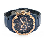 Guess Jolt Analog Blue Dial Blue Steel Strap Watch for Men - W0377G4