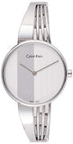 Calvin Klein Drift Silver Dial Silver Steel Strap Watch for Women - K6S2N116