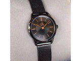 Calvin Klein Minimal Black Dial Black Mesh Bracelet Watch for Women - K3M23421