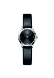 Calvin Klein Minimal Black Dial Black Leather Strap Watch for Women - K3M231CS