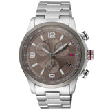 Gucci G Timeless Chronograph Grey Dial Silver Steel Strap Watch For Men -  YA126238