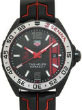 Tag Heuer Formula 1 Senna Special Edition Black Dial Two Tone Rubber Strap Watch for Men - WAZ1014.FT8027