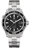 Tag Heuer Aquaracer Caliber 5 Automatic Black Dial Silver Steel Strap Watch for Men - WAK2110.BA0830