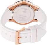 Guess Jet Setter White Dial White Rubber Strap Watch for Women - W0564L1