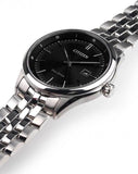 Citizen Eco Drive Black Dial Silver Steel Strap Watch For Men - BM7250-56E