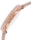 Swarovski Crystal Frost White Dial Pink Leather Strap Watch for Women - 5519223