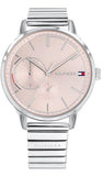 Tommy Hilfiger Brooke Pink Dial Silver Steel Strap Watch for Women - 1782020