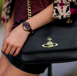 Fossil Jacqueline Burgundy Dial Burgundy Leather Strap Watch for Women  - ES4099