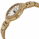 Fossil Virginia White Dial Gold Steel Strap Watch for Women - ES3283