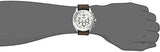 Fossil Modern Machine White Dial Brown Leather Strap Watch for Men - FS4929