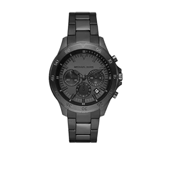 Michael kors black grayson analogue watch top