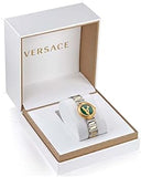 Versace Virtus Quartz Green Dial Two Tone Steel Strap Watch For Women - VET300821