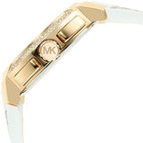 Michael Kors Sydney Quartz White Dial White Leather Strap Watch For Women - MK7221