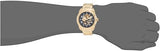 Fossil Bronson Automatic Skeleton Black Dial Gold Steel Strap Watch for Men - ME3257