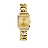 Guess Vanity Gold Dial Gold Steel Strap Watch for Women - W1029L2