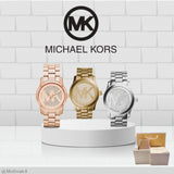 Michael Kors Runway Rose Gold Dial Rose Gold Steel Strap Watch For Women - MK5853