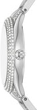 Michael Kors Sylvia Mother of Pearl Dial Silver Steel Strap Watch For Women - MK4657