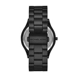 Michael Kors Runway Quartz Black Dial Black Steel Strap Watch For Women - MK4562