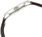 Calvin Klein Minimal Silver Dial Brown Leather Strap Watch for Men - K3M221G6