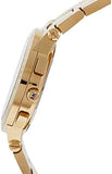 Michael Kors Wyatt Chronograph White Dial Gold Steel Strap Watch For Women - MK5933