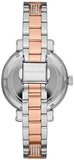 Michael Kors Sofie Crystals Glitz Rose Gold Dial Two Tone Steel Strap Watch For Women - MK4446