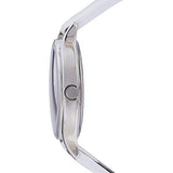 Calvin Klein Skirt White Dial White Leather Strap Watch for Women - K2U231KW