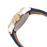 Guess Rigor Analog Blue Dial Blue Denim Strap Watch For Men - W0040G6