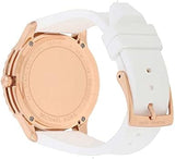 Michael Kors Runway Quartz White Dial White Rubber Strap Watch For Women - MK6853