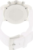 Emporio Armani Classic Chronograph White Dial White Rubber Strap Watch For Men - AR1054