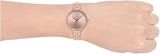 Michael Kors Charley Three-Hand Analog Rose Gold Dial Rose Gold Steel Strap Watch for Women - MK4400