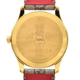 Gucci G Timeless Quartz Brown Dial Brown Leather Strap Watch For Men - YA1264158