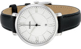 Fossil Jacqueline Quartz White Dial Black Leather Strap Watch for Women - ES3972