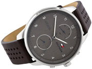 Tommy Hilfiger Chase Quartz Brown Dial Brown Leather Strap Watch for Men - 1791579