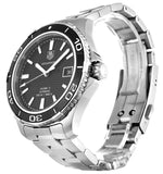 Tag Heuer Aquaracer Caliber 5 Automatic Black Dial Silver Steel Strap Watch for Men - WAK2110.BA0830