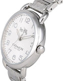 Coach Delancey White Dial Silver Steel Strap Watch for Women - 14502495