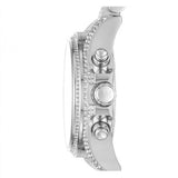 Michael Kors Mini Bradshaw Crystals Silver Dial Silver Steel Strap Watch For Women - MK6454