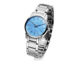 Calvin Klein City Mother of Pearl Blue Dial Silver Steel Strap Watch for Women - K2G2314X