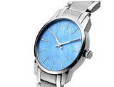 Calvin Klein City Mother of Pearl Blue Dial Silver Steel Strap Watch for Women - K2G2314X